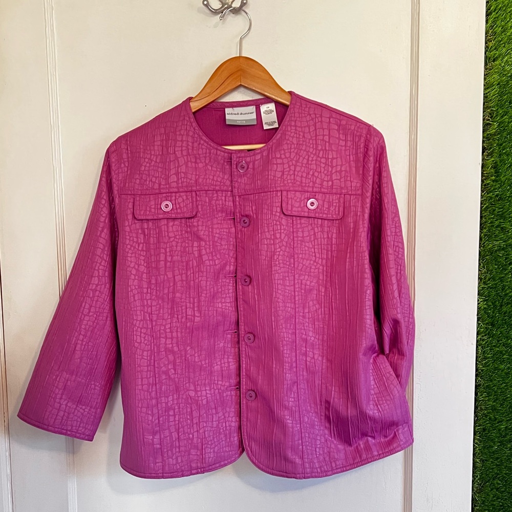 Textured Alfred Dunner Jacket 🌸